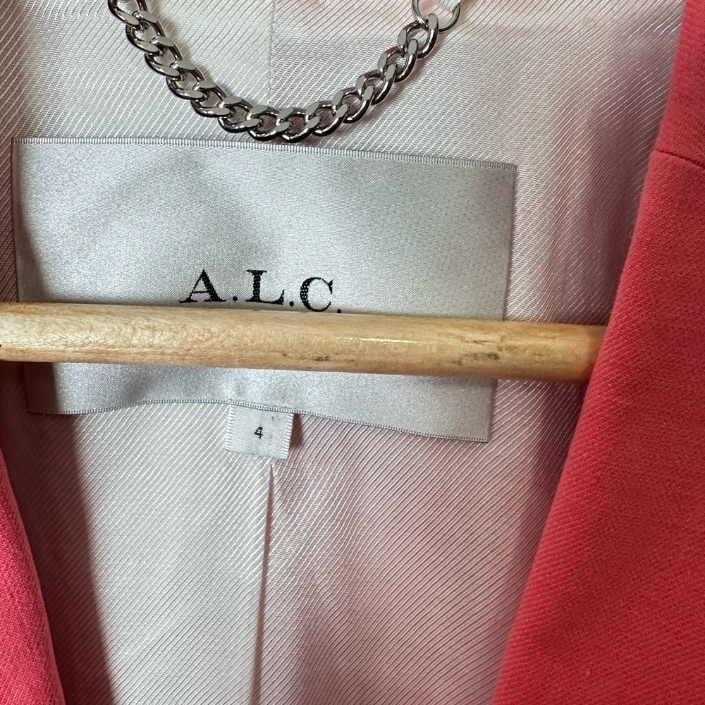 A.L.C. Donovan Jacket in Dark Grapefruit - Picture 6 of 8